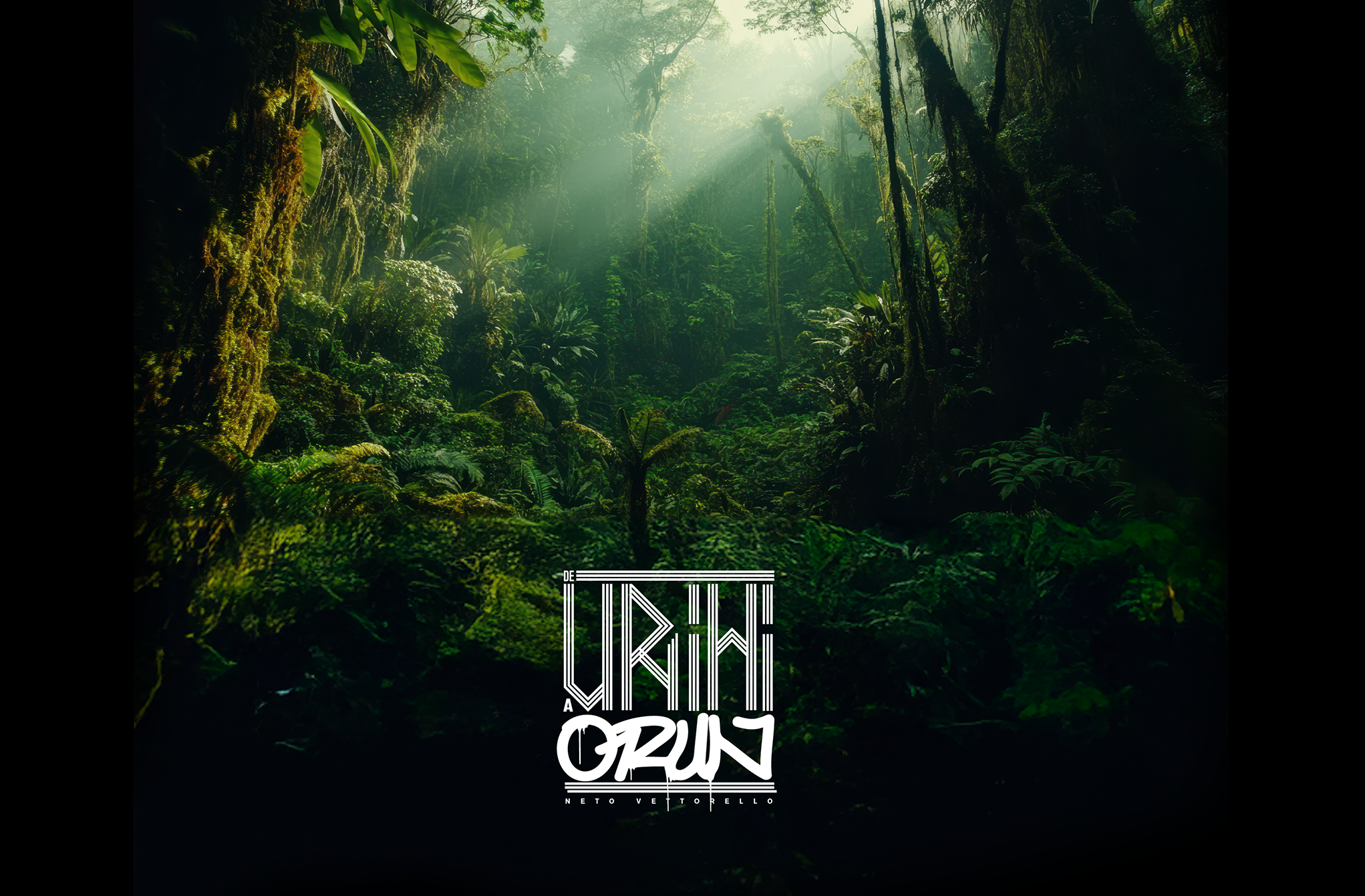 De Urihi a Òrun exhibition cover in a dense forest atmosphere