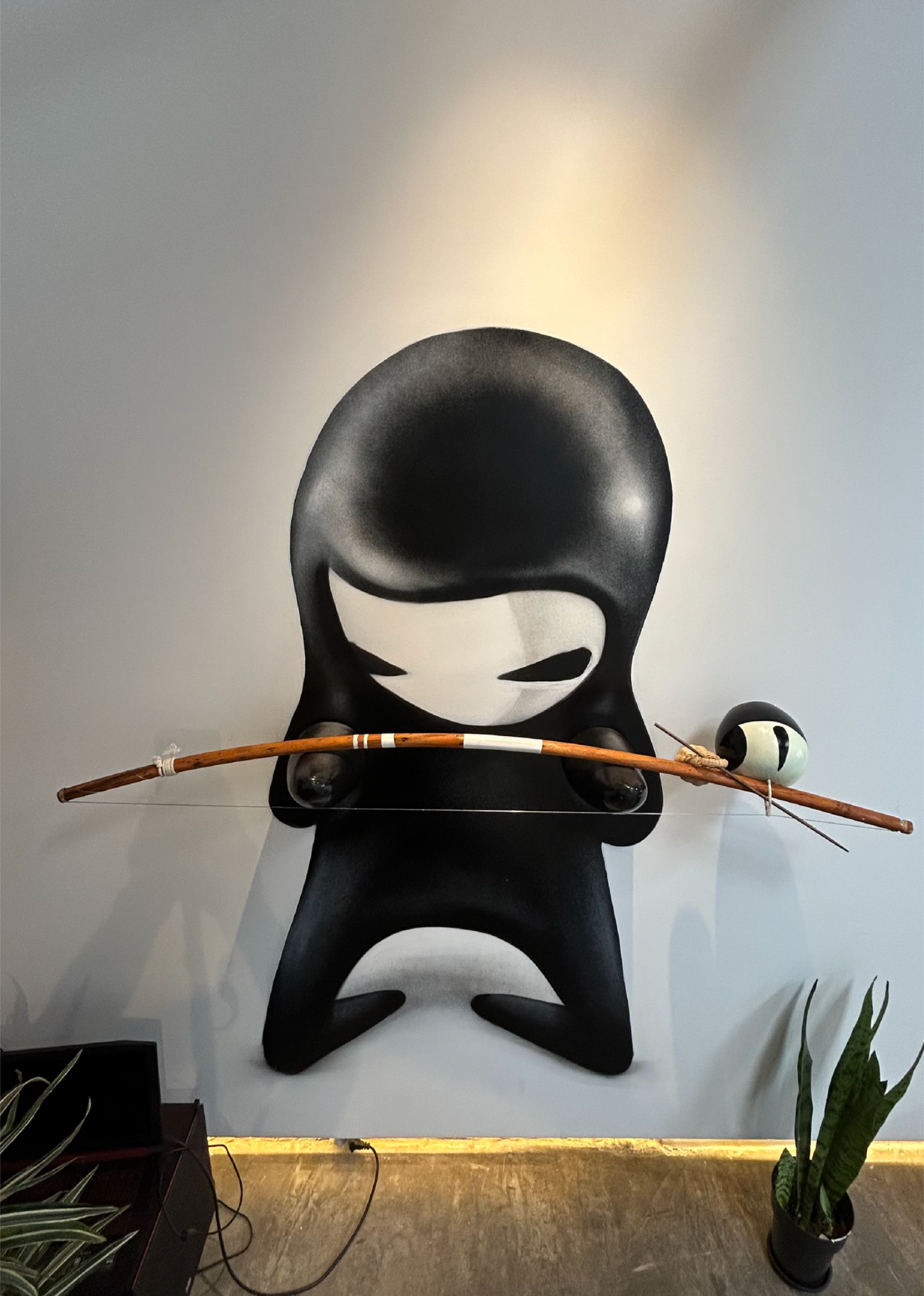 Berimbau, 2025, mixed media installation
