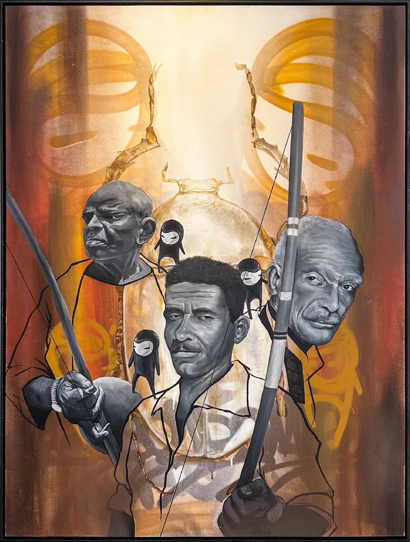 Mestres, 2025, mixed media