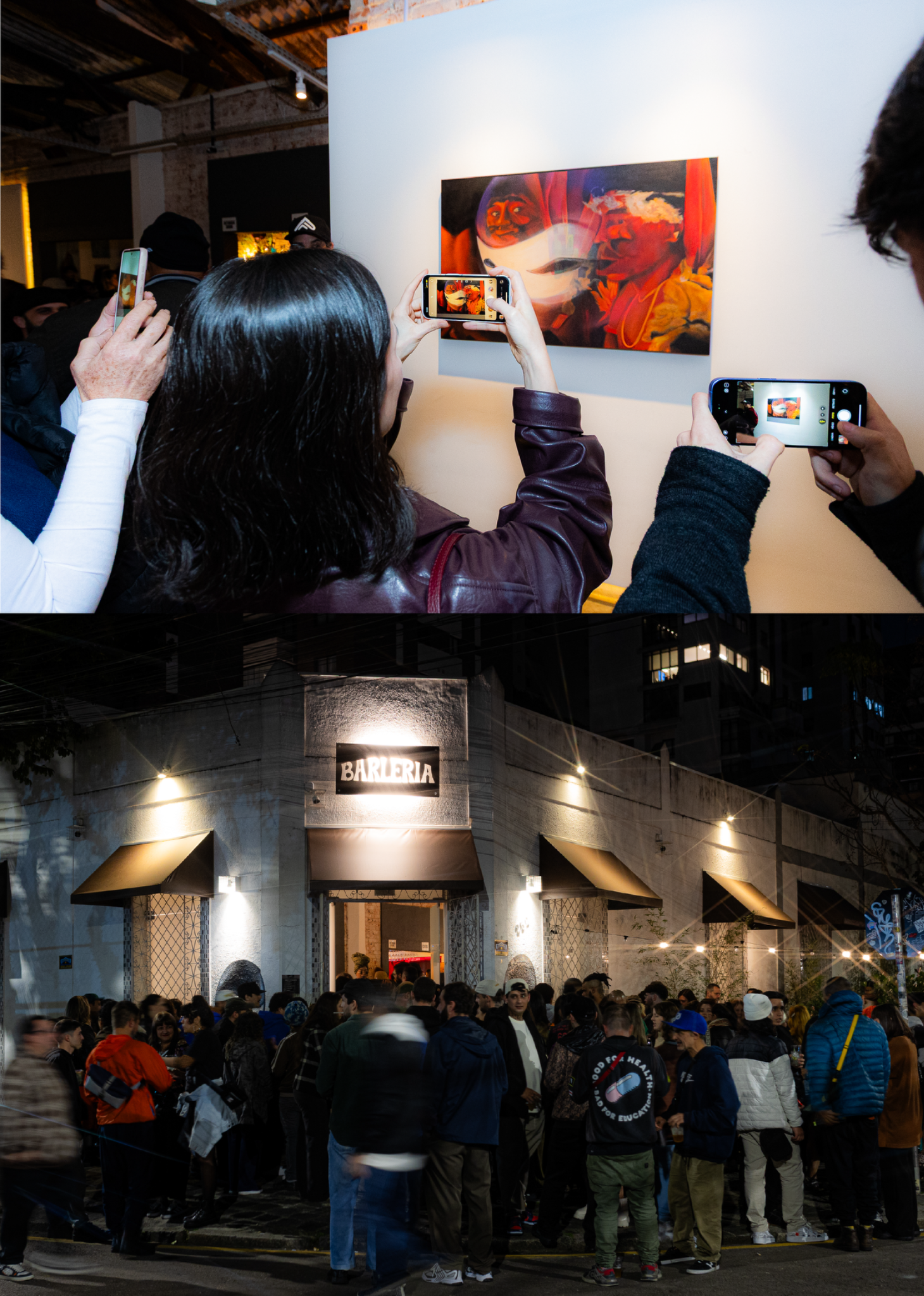 Opening night collage one