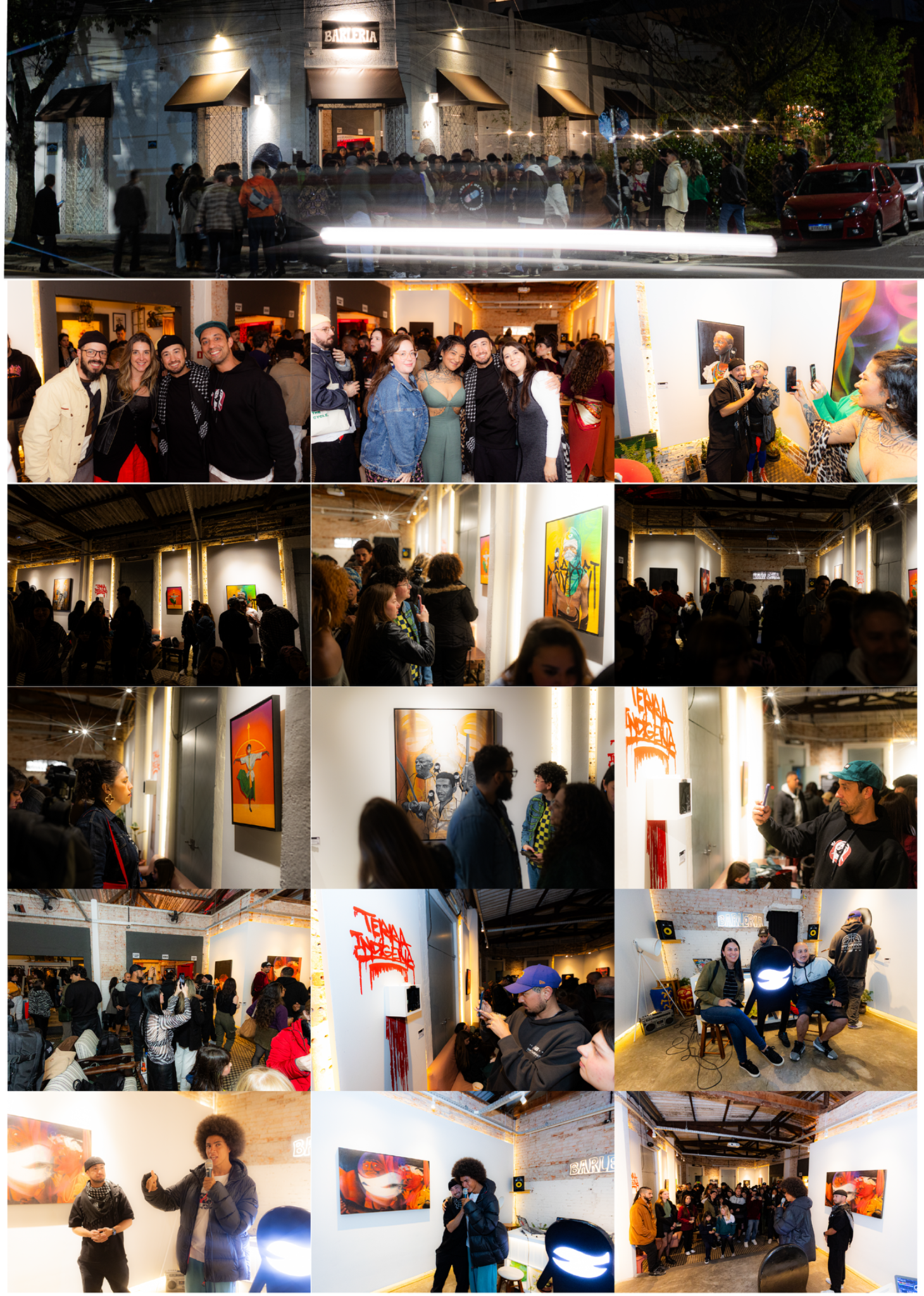 Opening night collage three