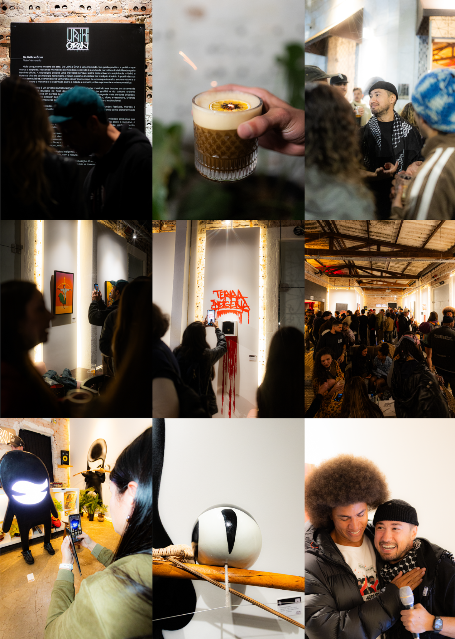 Opening night collage four